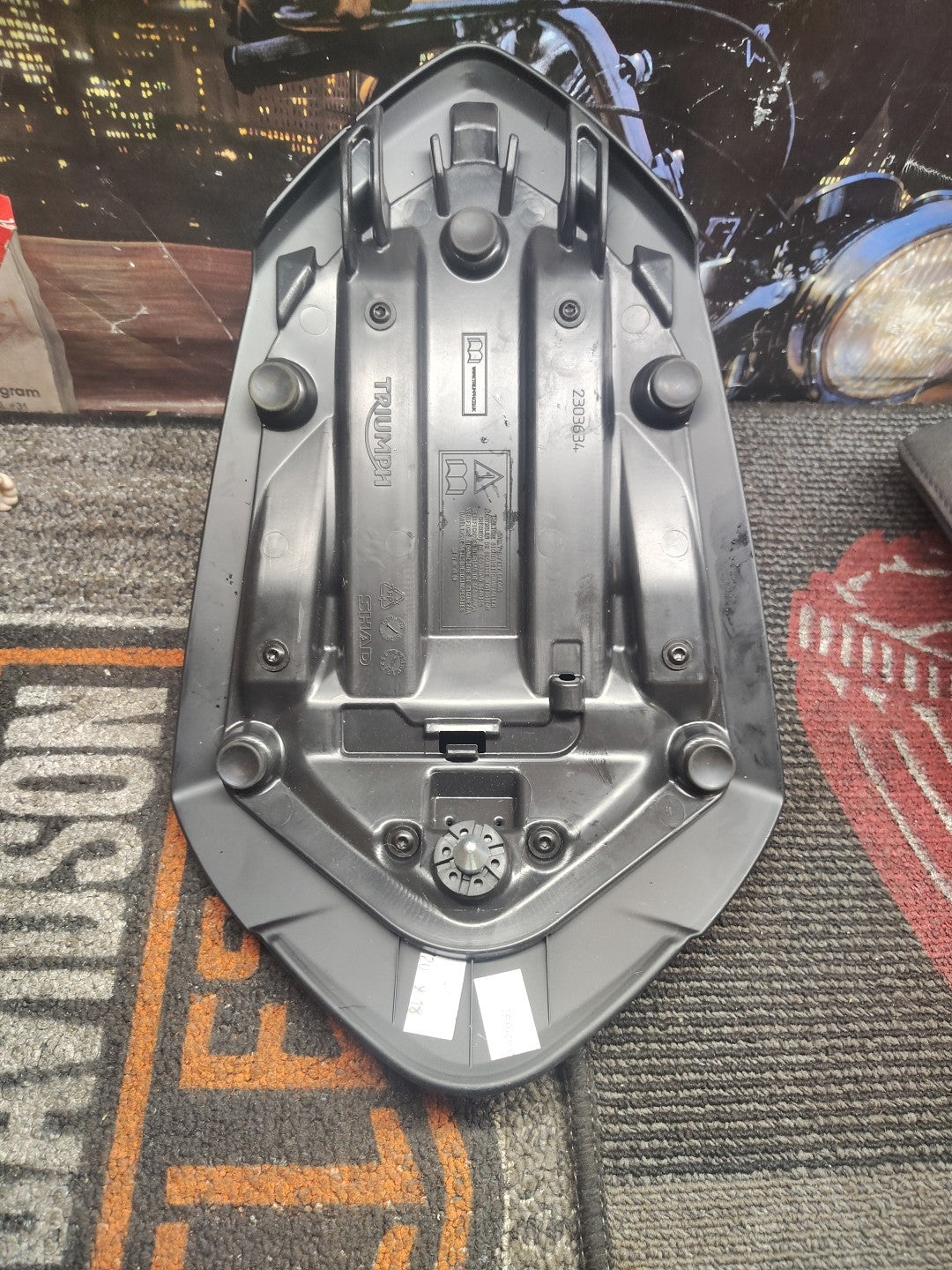 Triumph Street Triple 765 RS 2017 2018 2019 rear pillion passenger seat cover