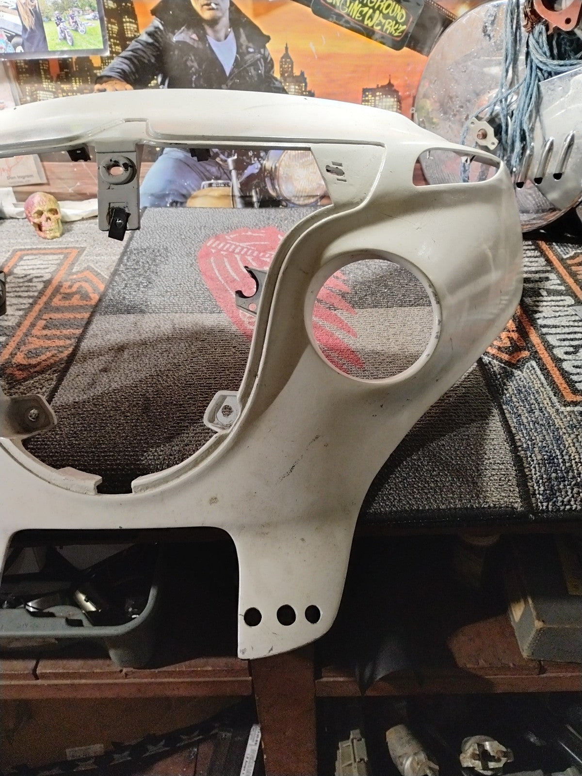 17 Indian Roadmaster Chief Upper Front Headlight Fairing Cover 