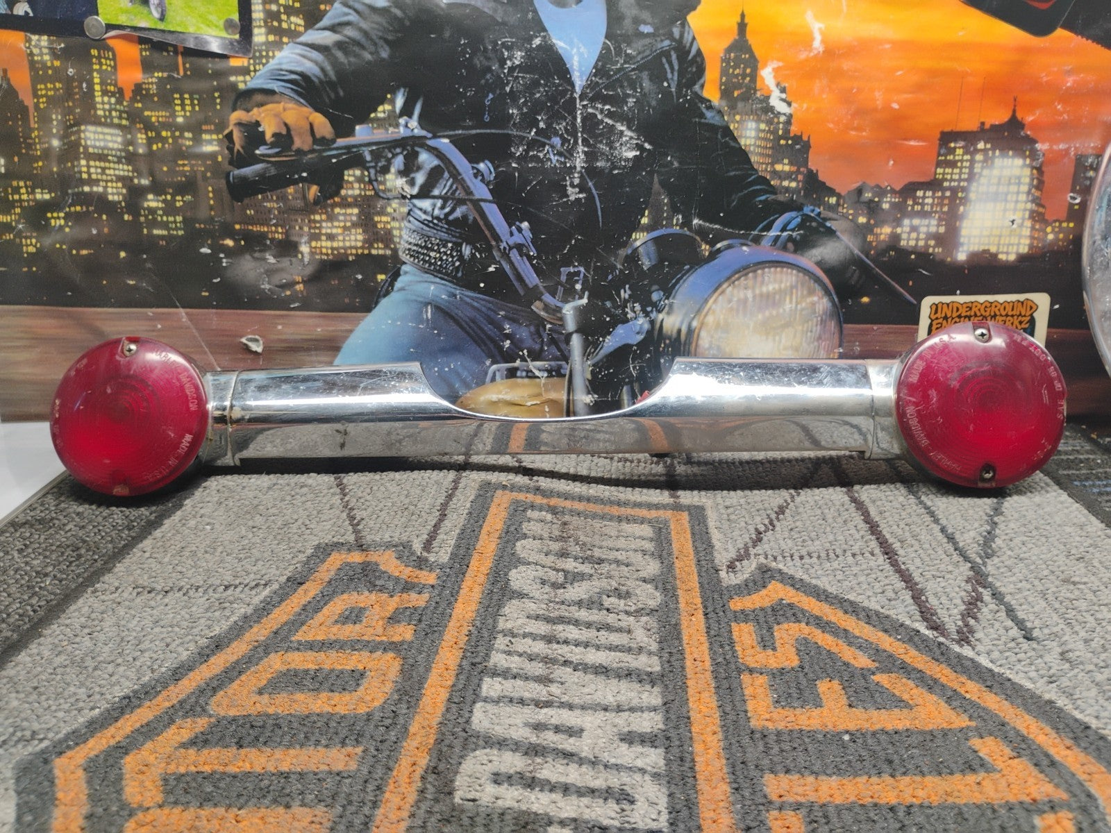 Harley touring softail Road King Rear Blinker Turn Signal Bar 