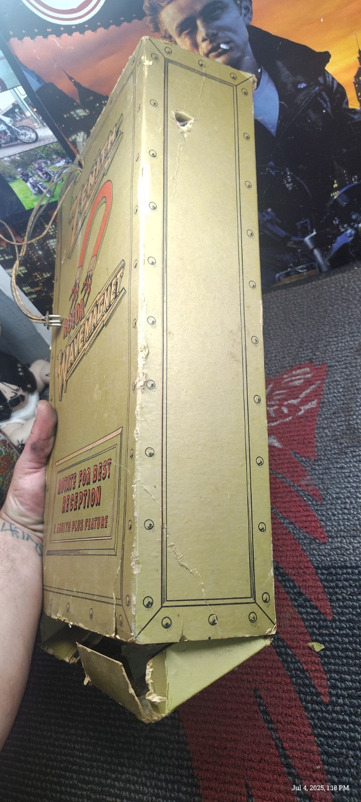 Orig 1940's ZENITH Complete ROTOR WAVEMAGNET ANTENNA w/Mounting BRACKET & SPRING