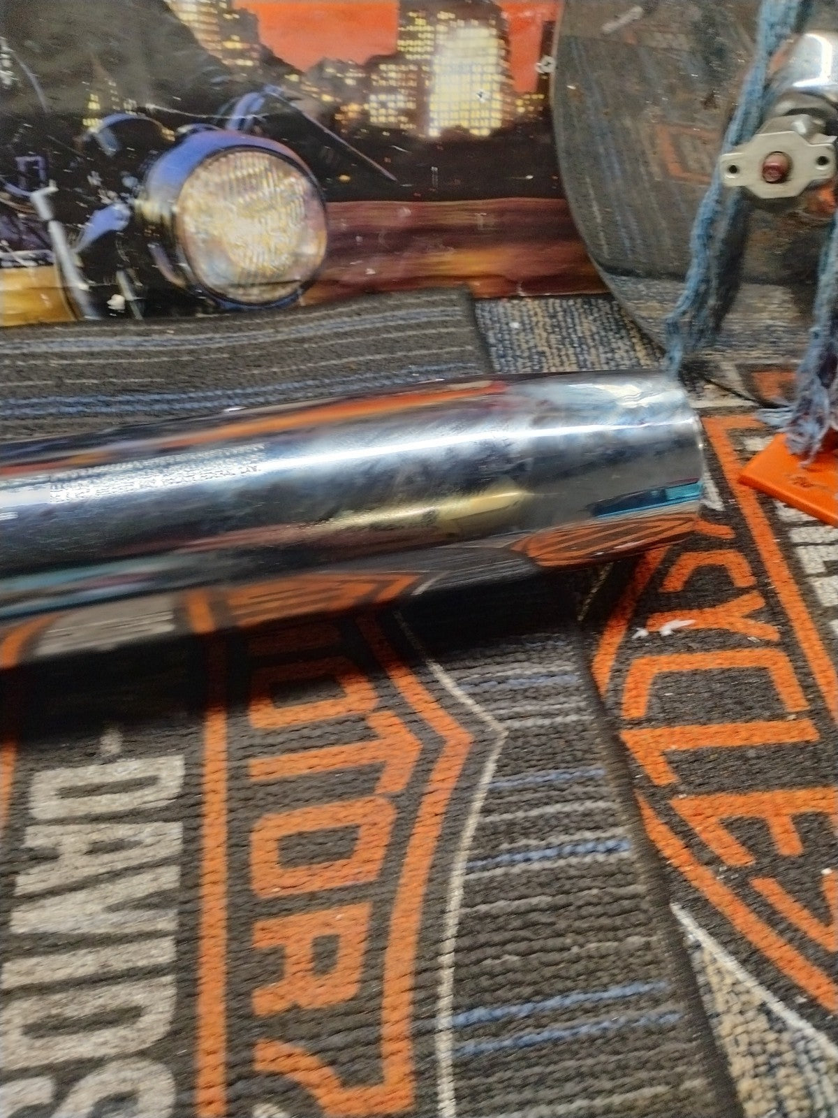 17-24 Harley Tri Glide FLHTCUTG Exhaust Stock Muffler Blunt Tip OEM 64900244B