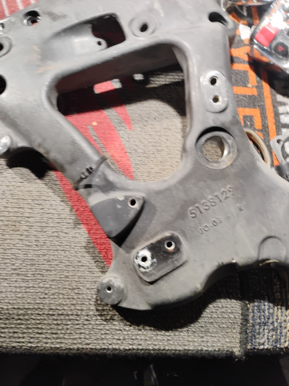 Indian Chief Chieftain & Roadmaster Left & Right Rear Subframe Support Brackets