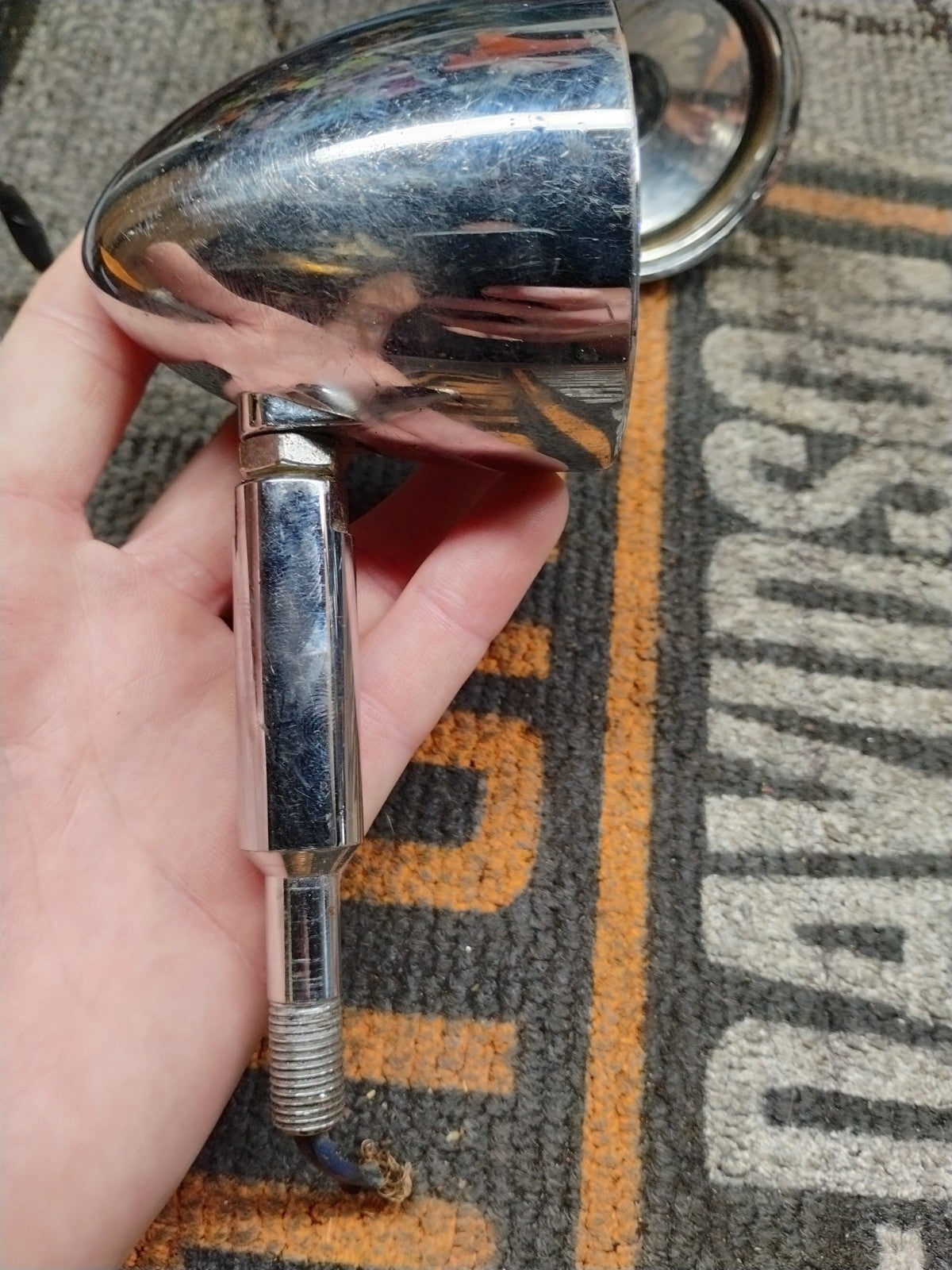 Pair Harley Davidson Bullet Turn Signals Housing and Stalks brackets