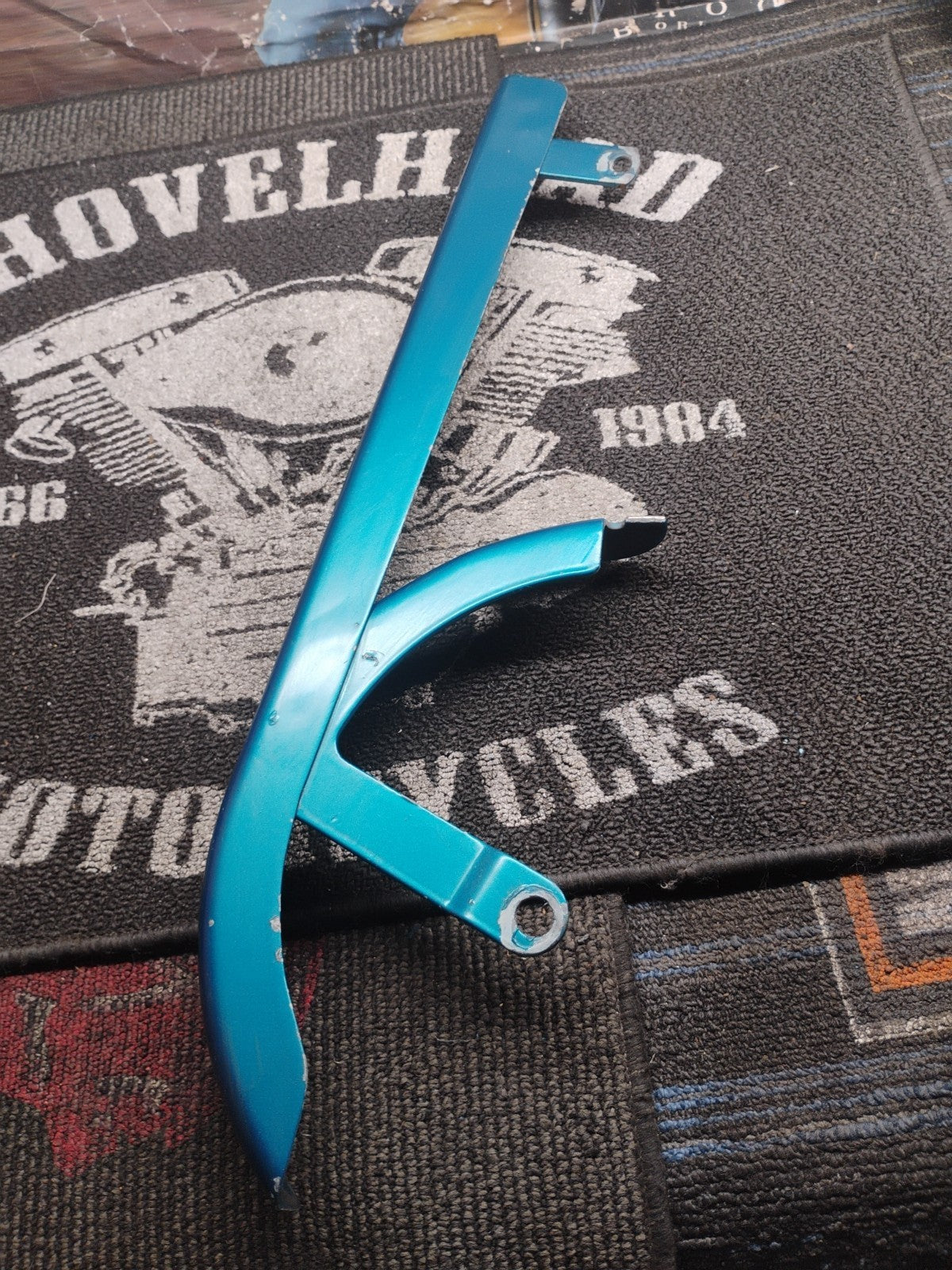 Harley Sportster Belt Guard 1991-1999 Upper Rear V-Twin 27-1667 Blue Custom