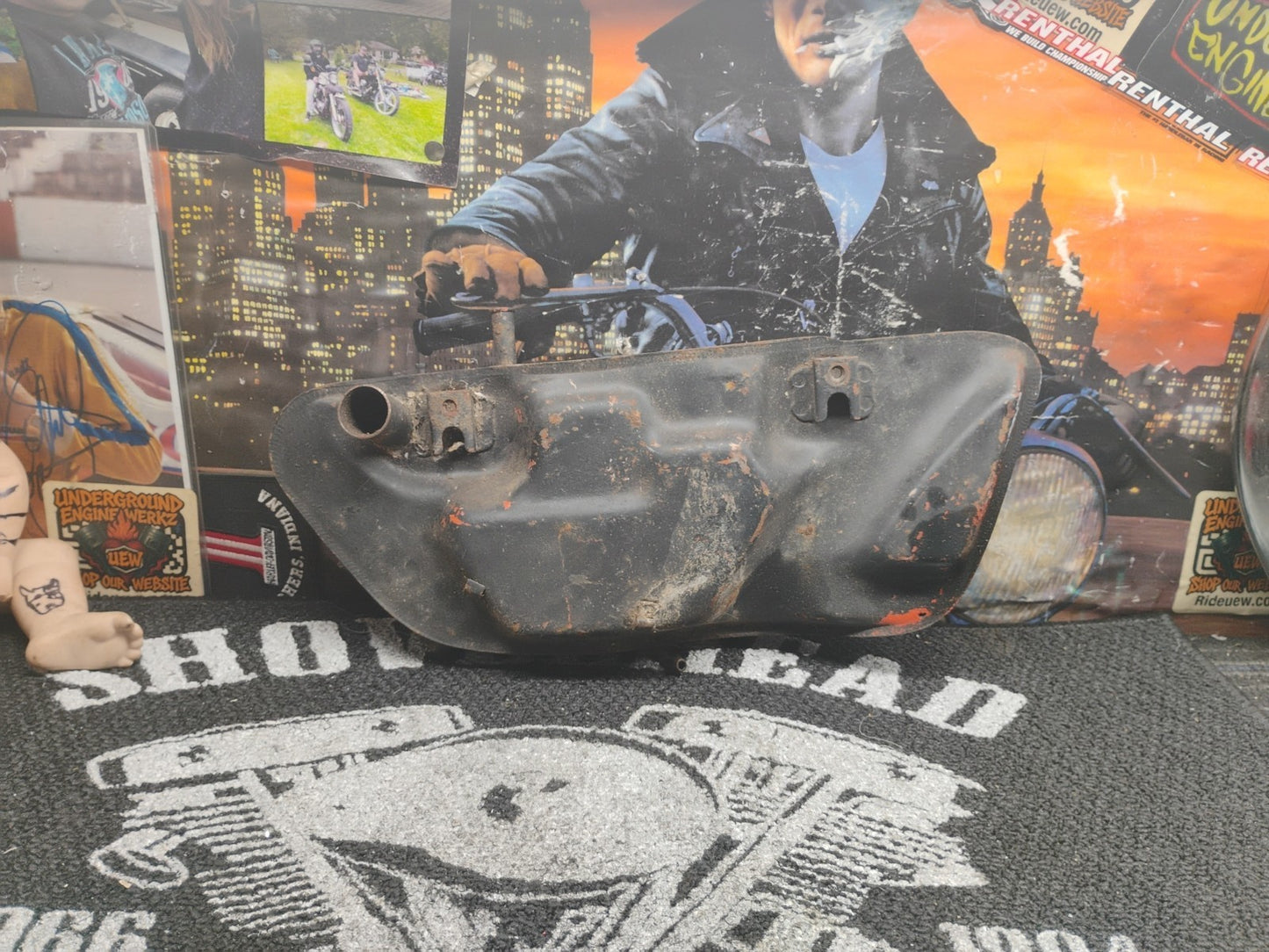 1973 Yamaha RD350 Left Oil Tank Air Box OEM RD 350 360-14411-00-00