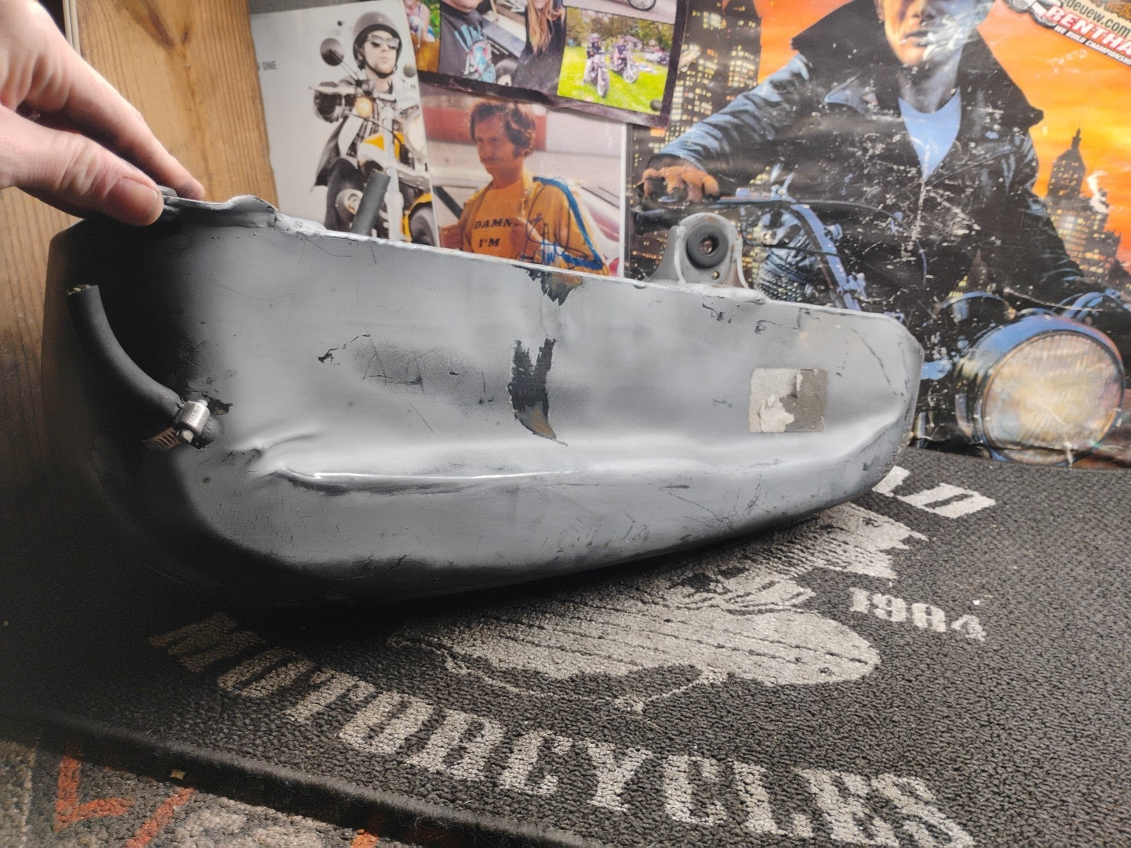 Harley-Davidson Softail Split Gas Fuel Tank Set Raw Steel OEM