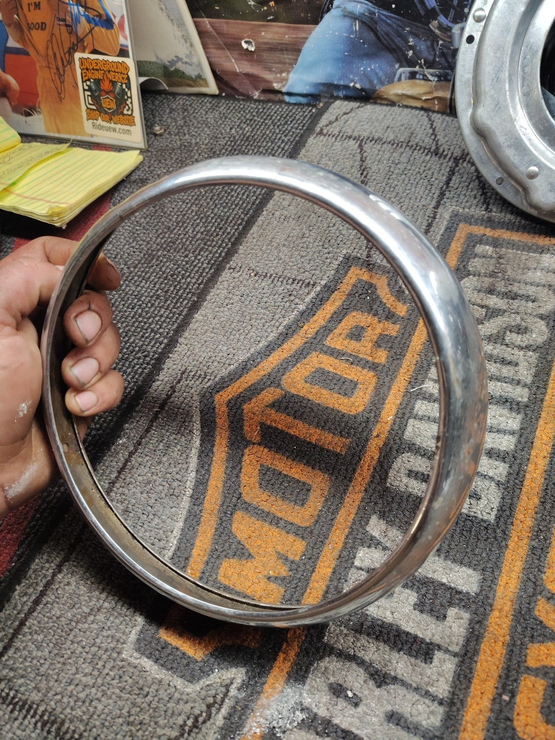 Harley Davidson 02-Later Touring OEM 7” Headlight Mounting Bucket Assembly