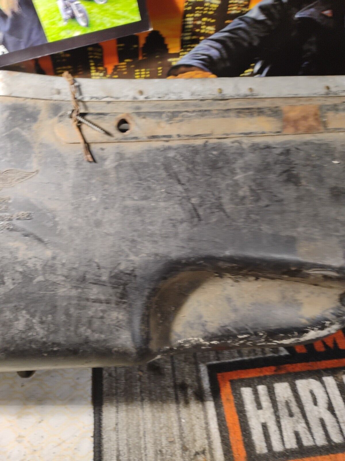 Genuine Harley 1957-1962 Big Twin Duo-Glide OEM  Left Bubble Bag 90851-54Type1 