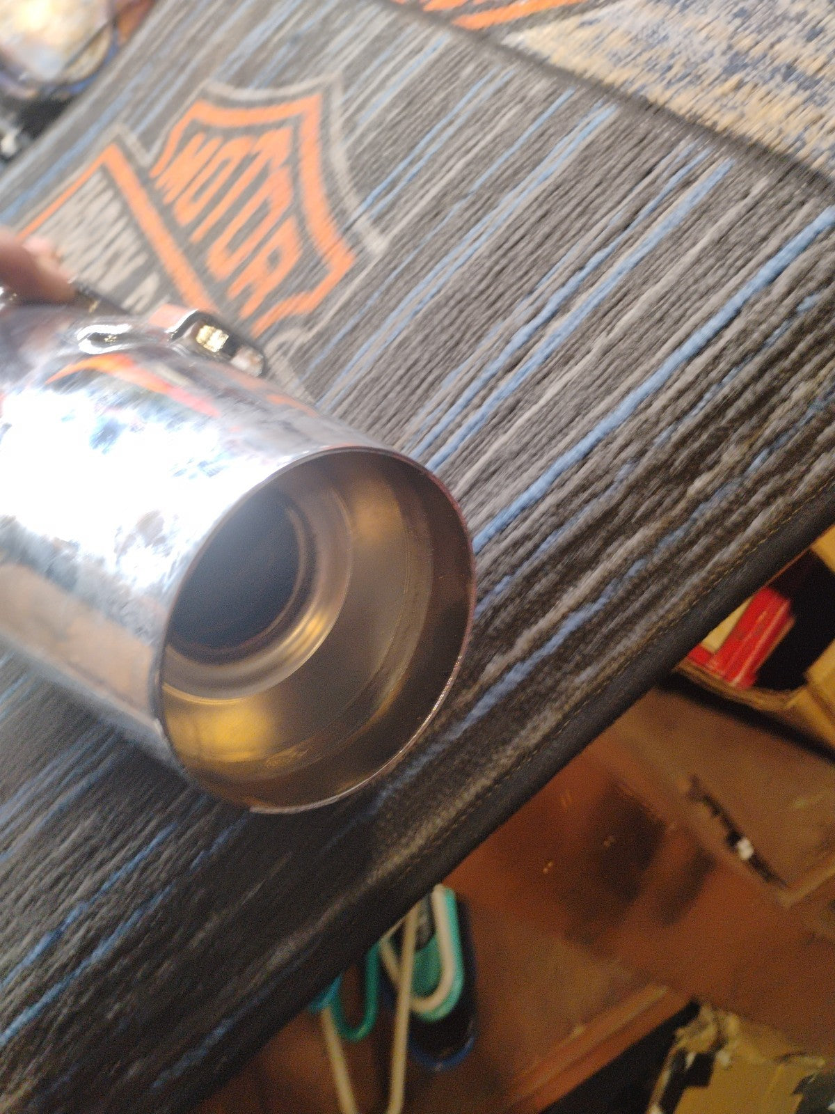 17-24 Harley Tri Glide FLHTCUTG Exhaust Stock Muffler Blunt Tip OEM 64900244B