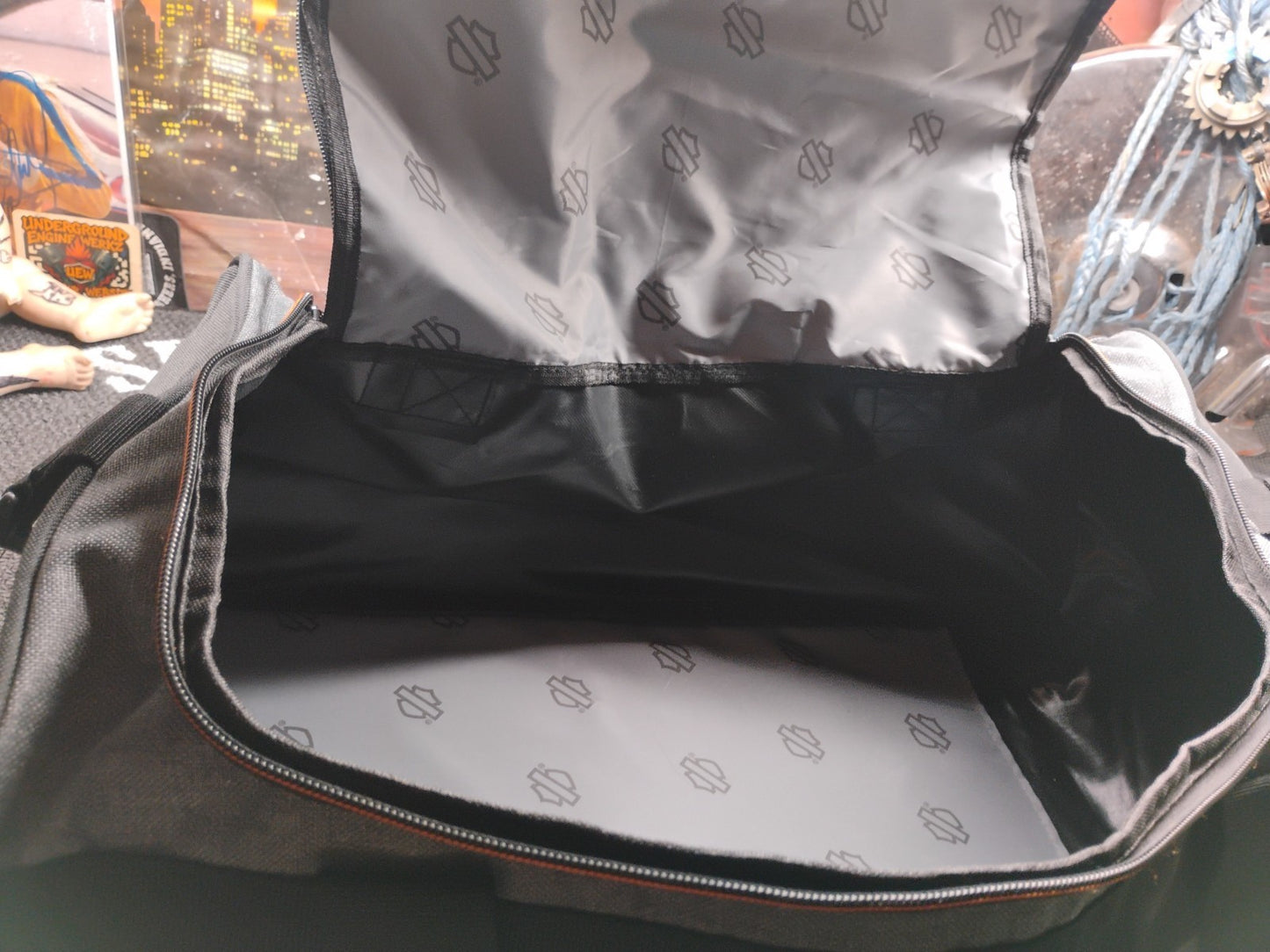 Harley-Davidson Bar & Shield Logo Duffel Bag w/ Adjustable Strap - Heather Gray