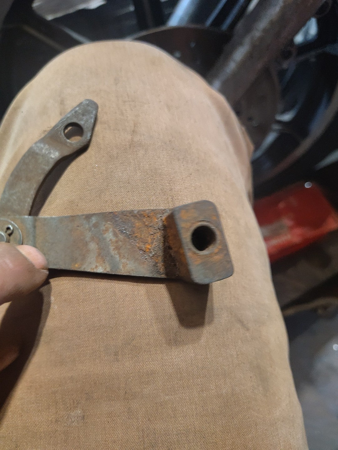 Crusty Harley Davidson Panhead Hydra-Glide Front Brake  Cam Lever OEM 44490-48 