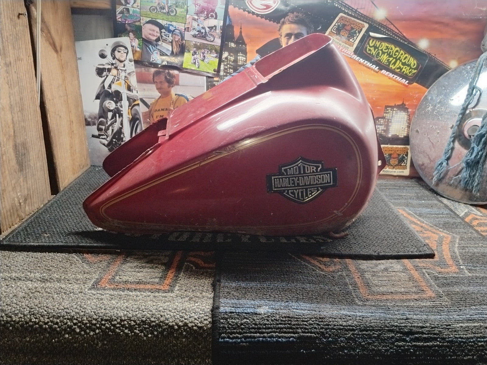 OEM Harley-Davidson FLHTC Electra Glide Touring Fuel Gas Tank Candy Red 82-85