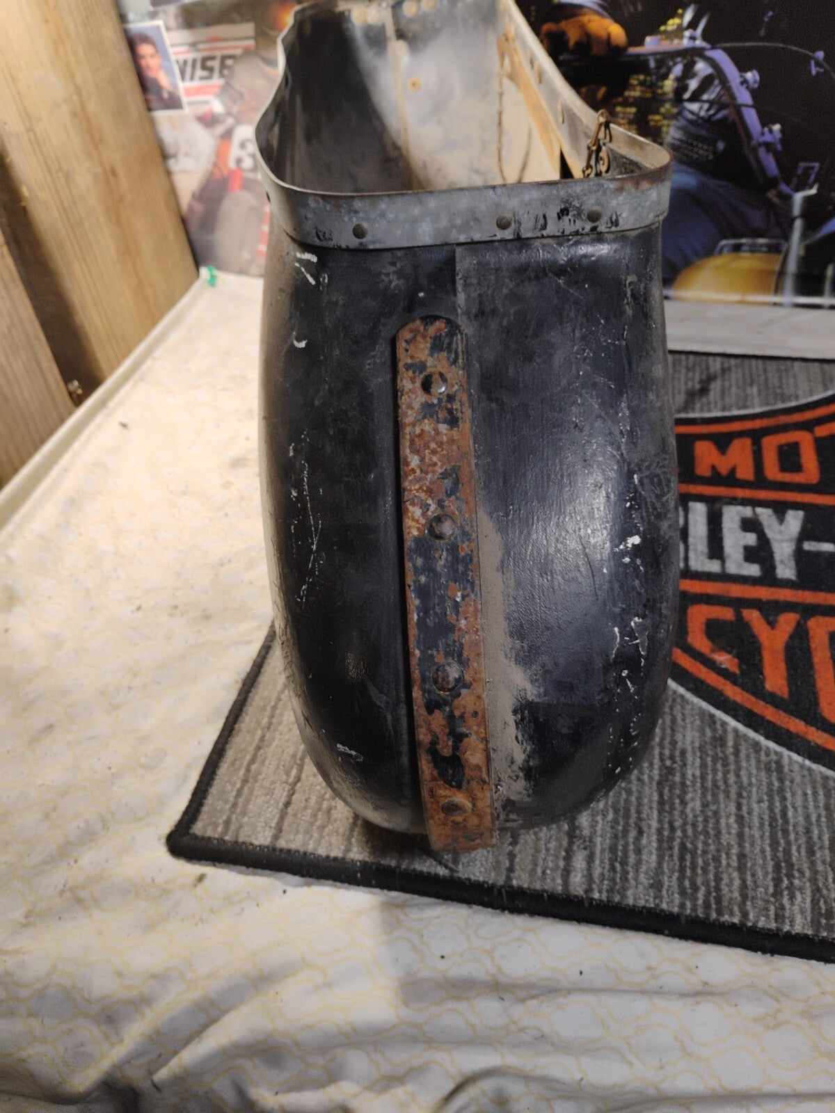 Genuine Harley 1957-1962 Big Twin Duo-Glide OEM  Left Bubble Bag 90851-54Type1 