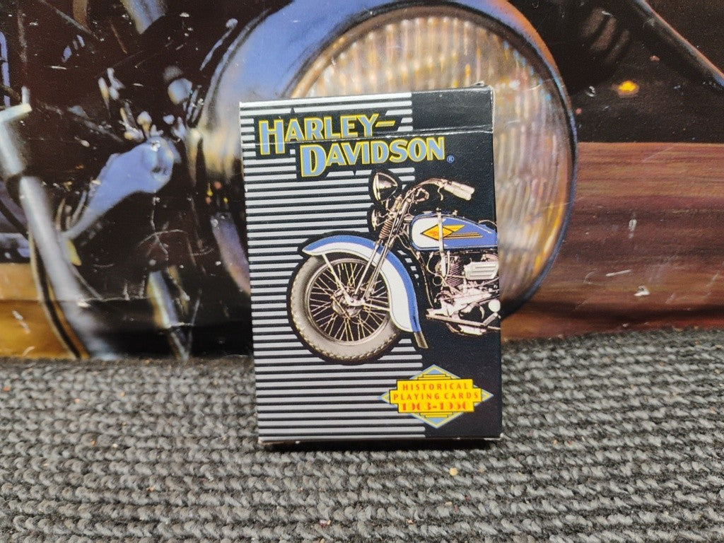 Vintage 1997 Harley-Davidson Historical Playing Cards 1903-1950 Collectible Used