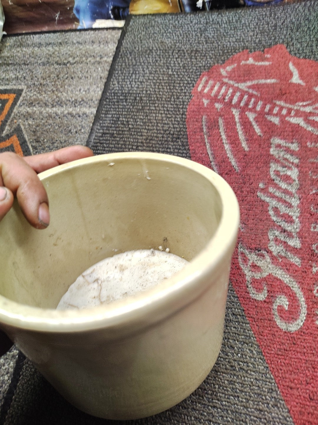 VintPottery Crock "Grandma's Snacks for V.I.P. Grandchildren"Candle Crock