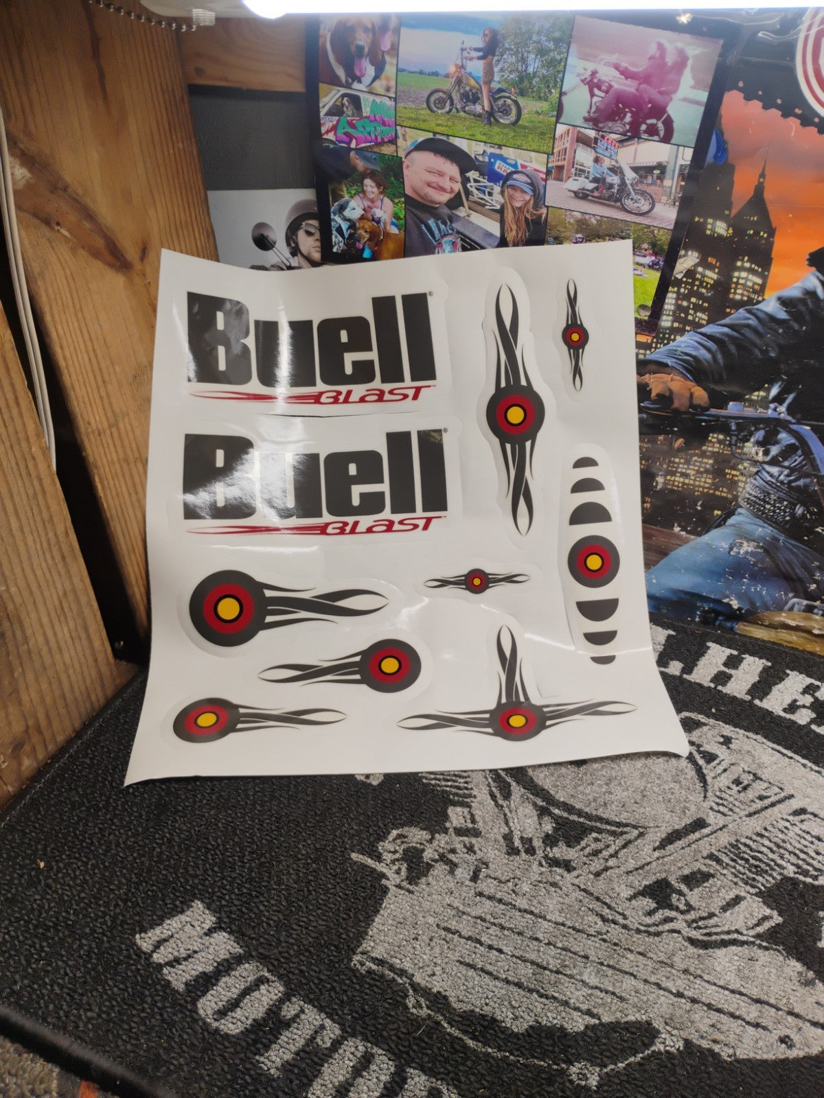 NOS Buell Blast Mesa Personal FX Art Decal Set 2 H-D 13622-00Y