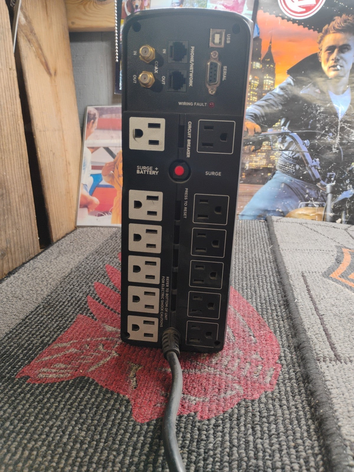 👀 CYBERPOWER 1500 VA AVR POWER SUPPLY 12 OUTLET CP1500AVRLCDA