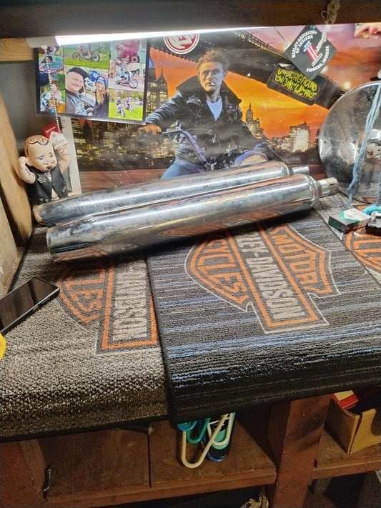 Harley Davidson FLHT Touring Exhaust Muffler 65546-98A CHROME EXHAUST PIPE 