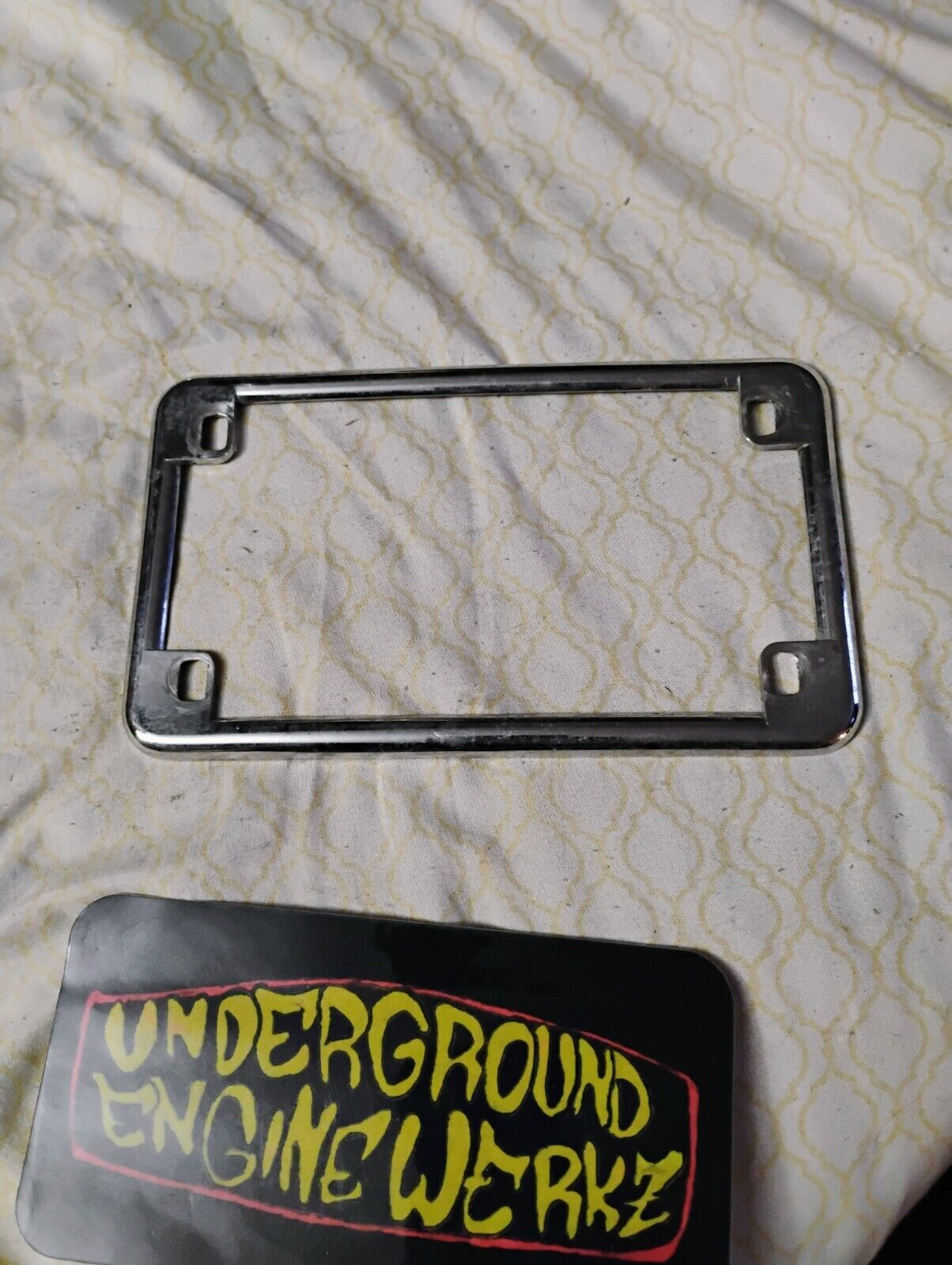 License Plate Frame Chrome Harley Davidson By V-twin  Chrome Simple