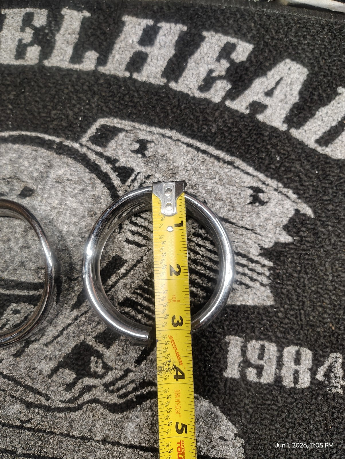 Harley-Davidson Chrome Passing Lamp Trim Rings Pair Auxiliary Spotlight Bezels