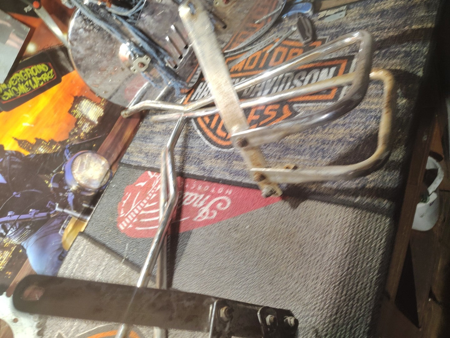 HARLEY DAVIDSON FLH SHOVEL HEAD SADDLEBAG GUARD KIT Vin Oem- 58 - 84