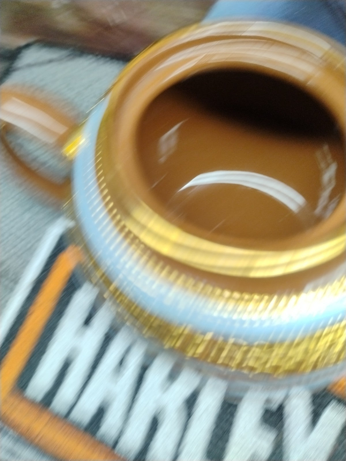 Vintage Sadler Gold & Brown Teapot made in Staffordshire England. No Chips 