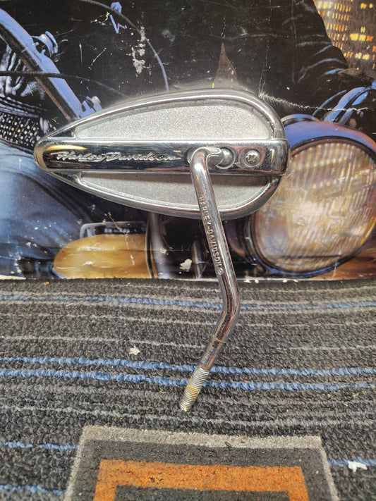 Harley Dyna Sportster Softail FXR & Sportster Right Chrome Rear View Mirror