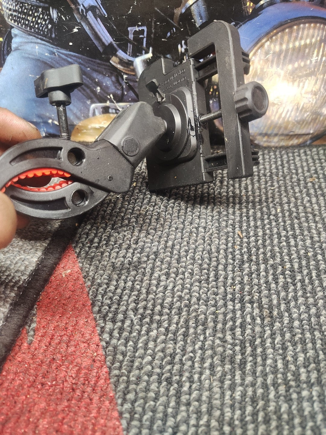 Tuff Tech Motorcycle Bike ATV Mobile Phone Holder GPS Handlebar Mount Holder