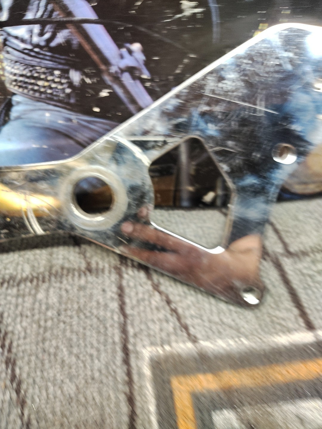 Rear Brake Caliper Mount License plate Bracket Harley Softail 87-99 Custom FXST