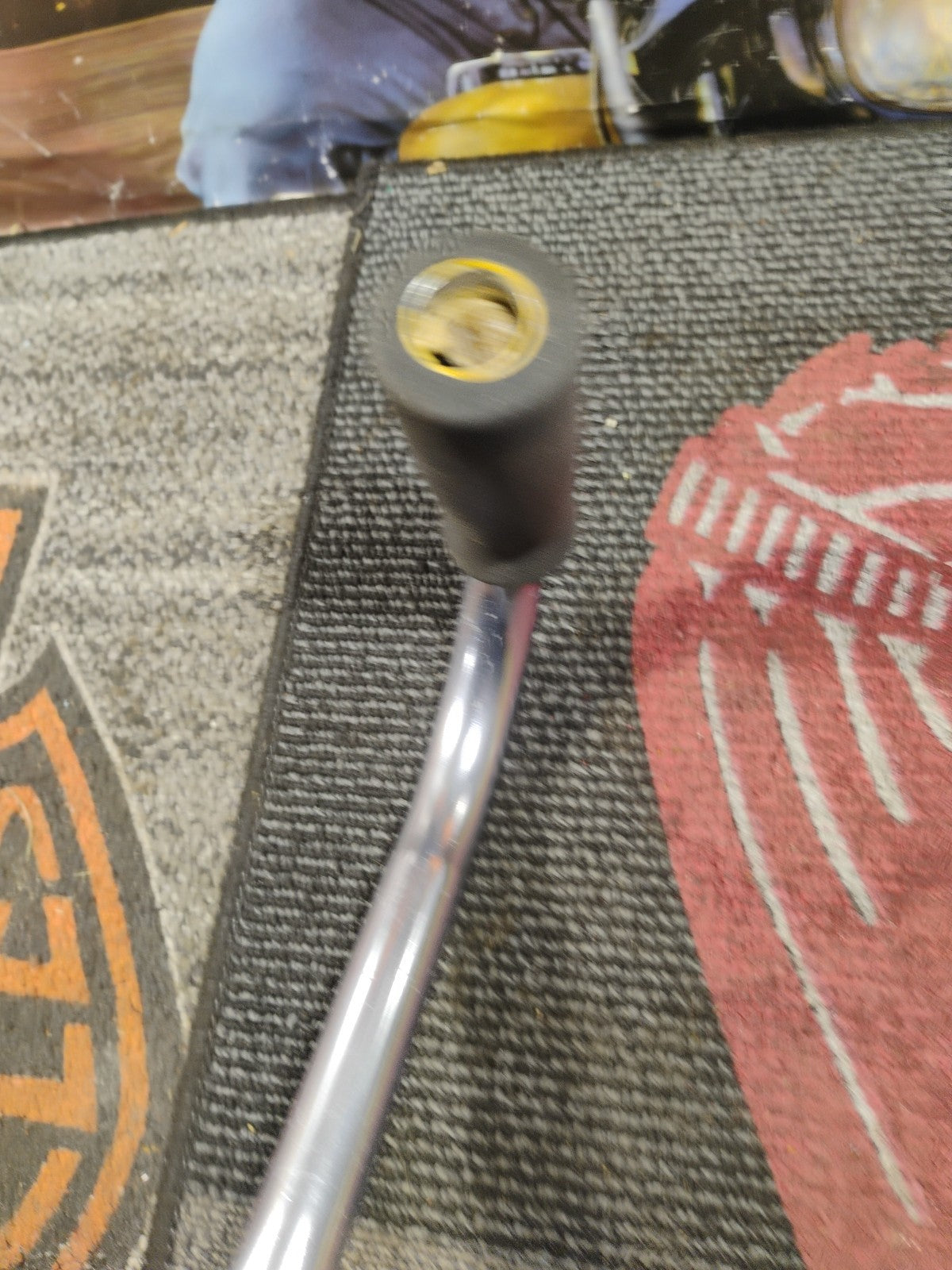 Adjustable Height Cane Walking Stick Black Metal Derby Handle Wrist Strap Padded