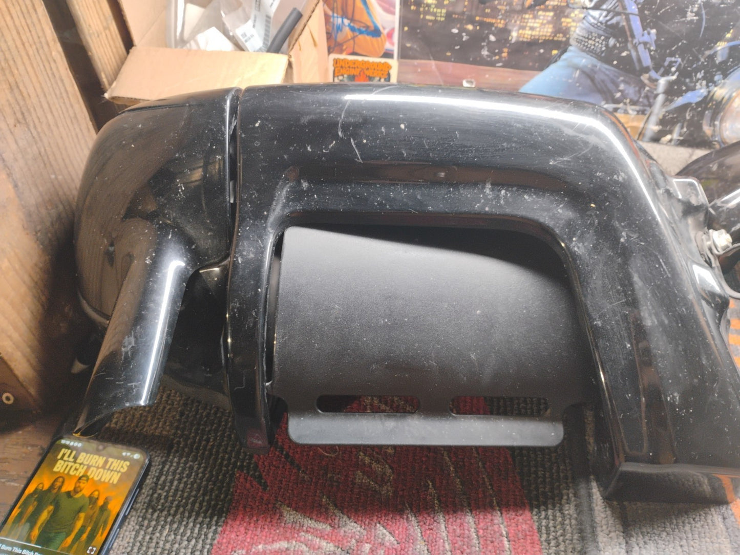 Used Pair Of Vented Lower Fairing with Glove Box for Harley Davidson Touring