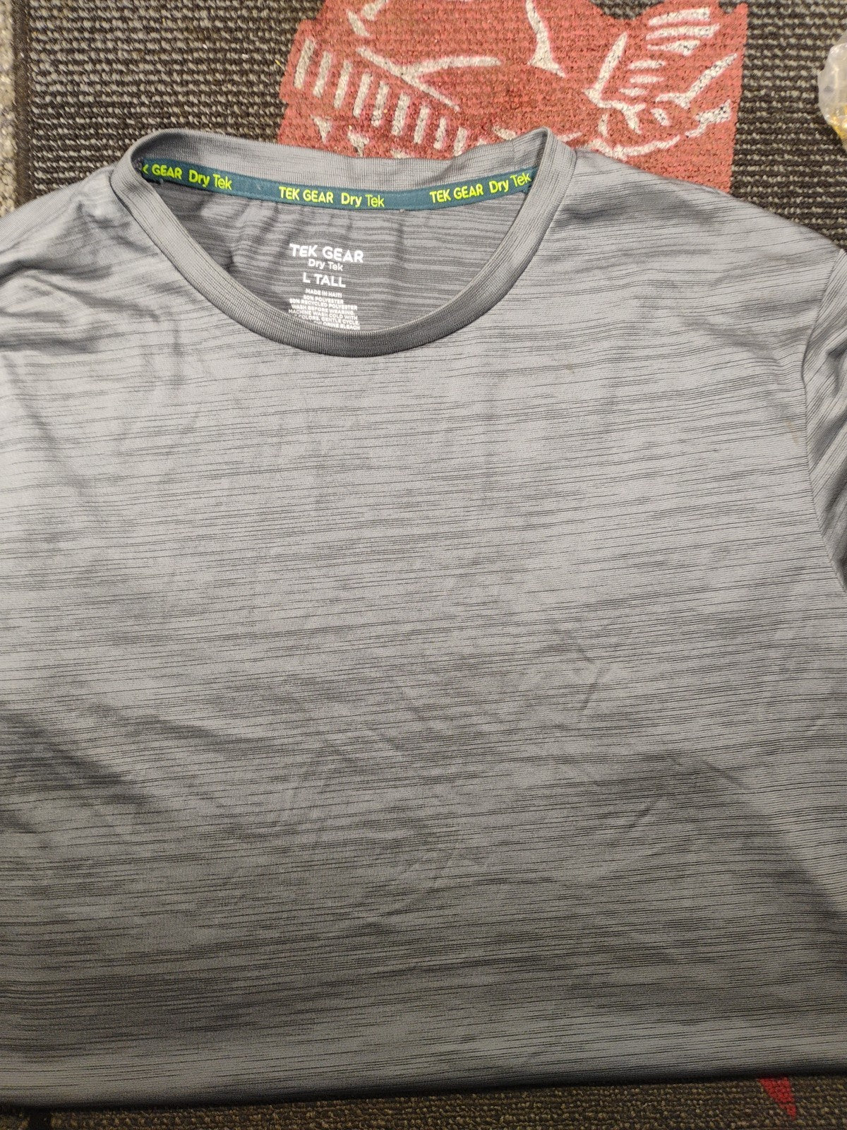 Nwot! Tek Gear Dry Tek Grey Short sleeve T-Shirt Men’s XL #H37-8