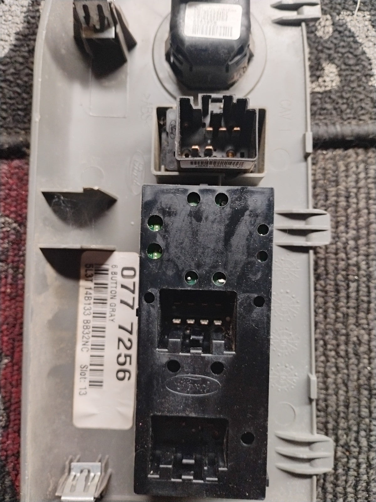 04-08 Ford F-150 LH Driver Side Power Master Window Control Switch OEM Gray Grey