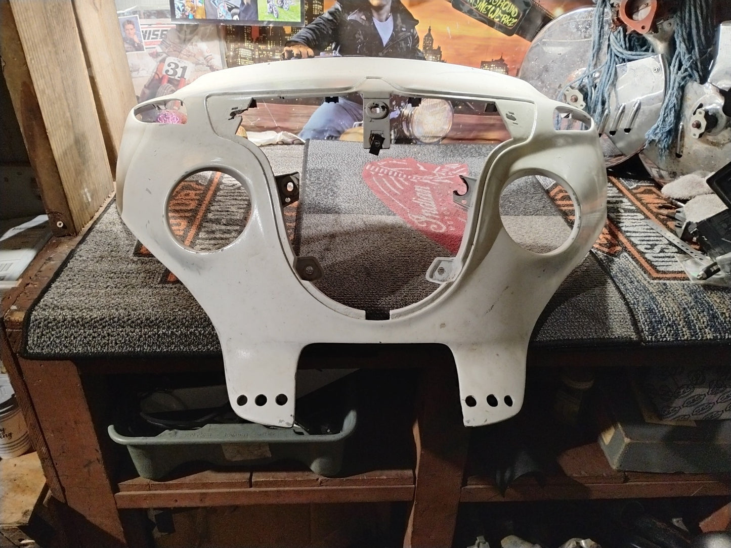 17 Indian Roadmaster Chief Upper Front Headlight Fairing Cover 