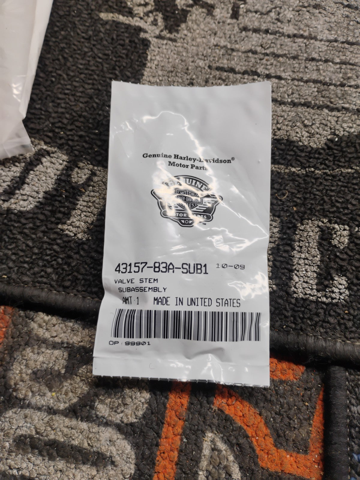 Genuine Harley Davidson Motor Parts Valve Stem Subassembly 43157-83A-SUB1