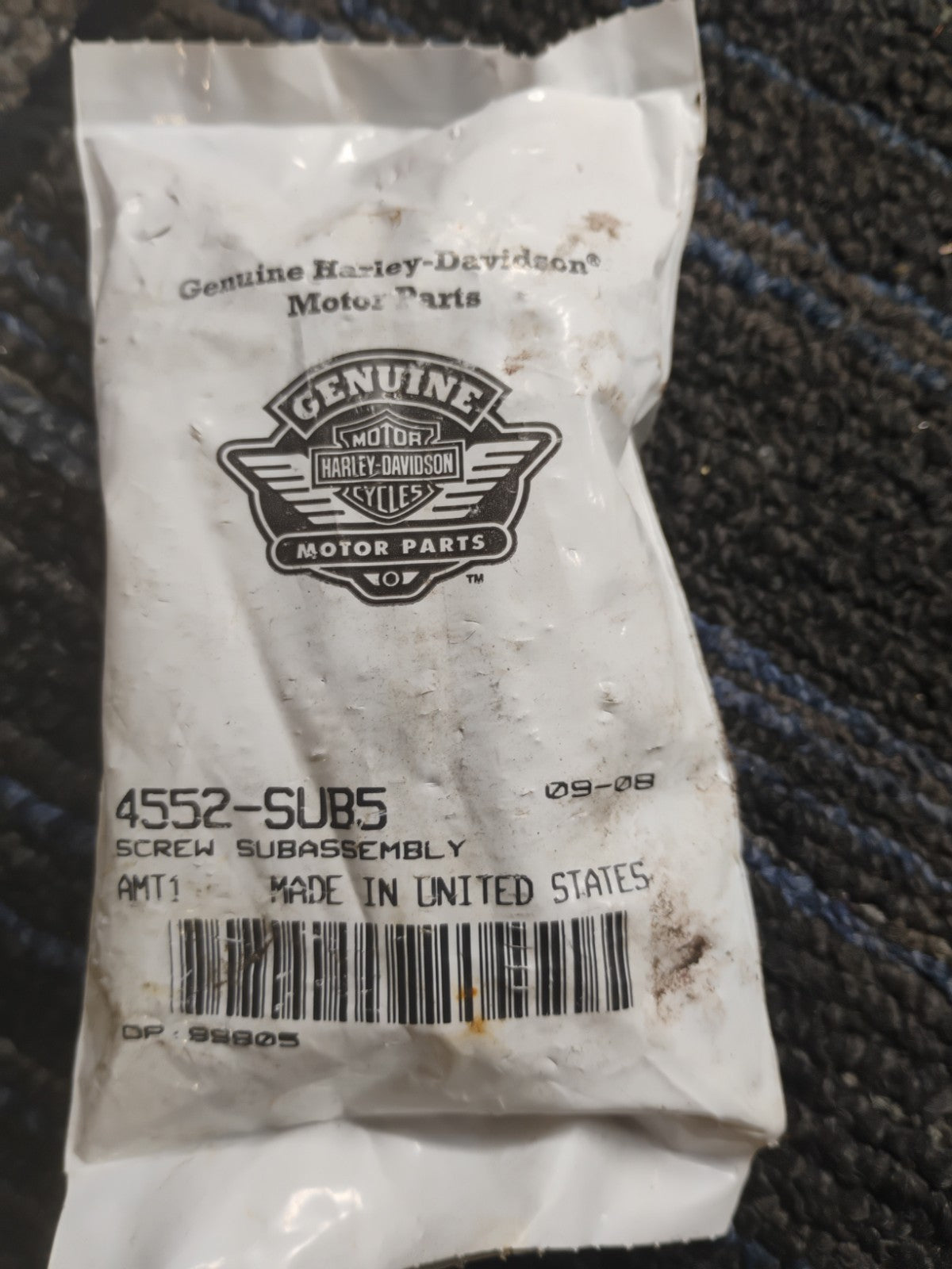 Harley-Davidson OEM Screw Sub Assembly 4552-SUB5 NOS Genuine Factory Part