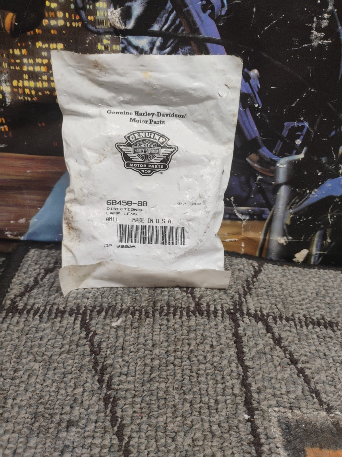 Harley-Davidson Directional Lamp Lens, Red Part Number - 68458-88 OEM/NOS