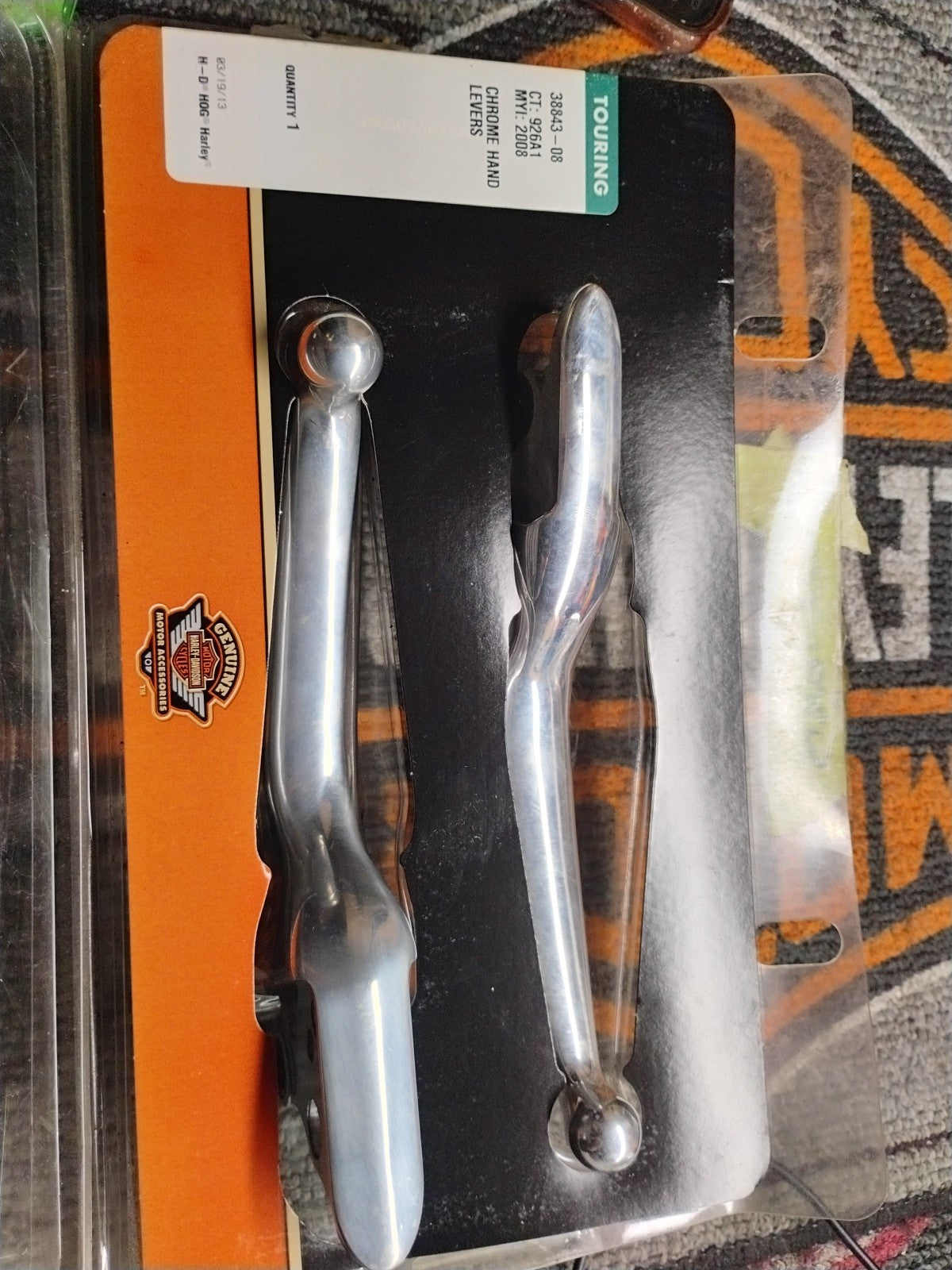 Harley Davidson Stock Chrome Hand Levers 38843-08