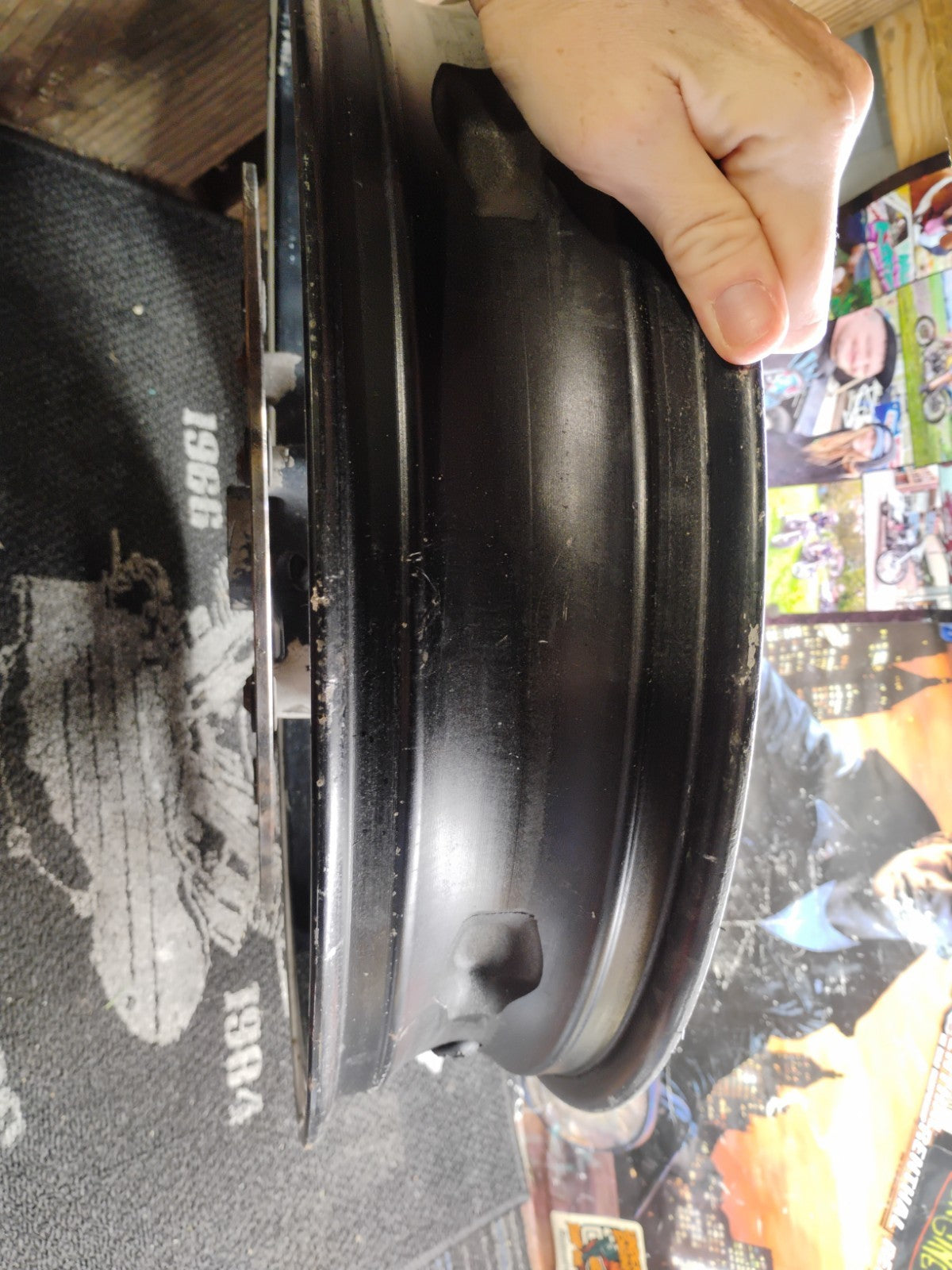 2014 Yamaha YZF-R6 Front Wheel Rim OEM Dual Disc