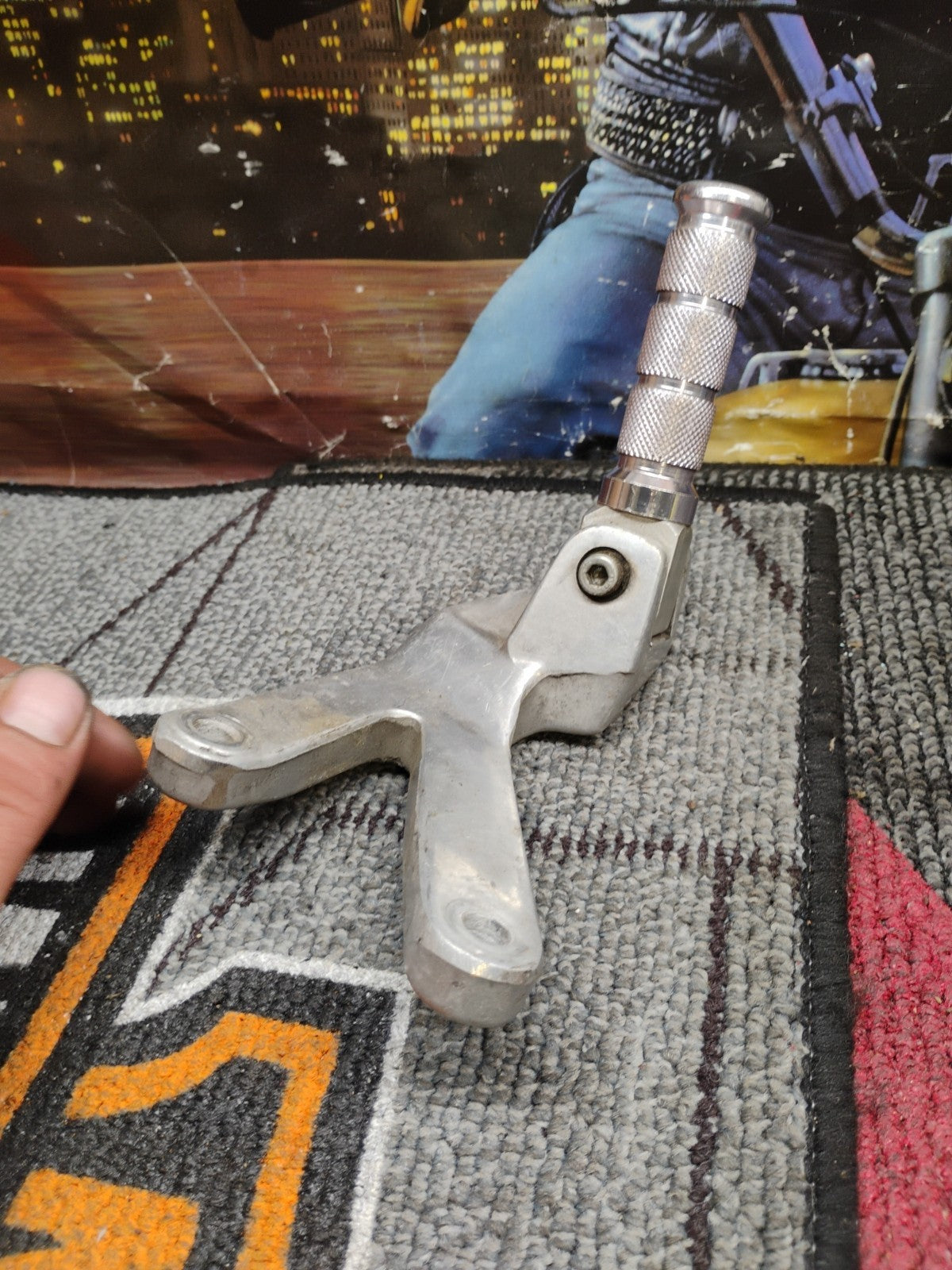 1995 Yamaha YZF600R YZF 600 YZF600 R 600R Right Rear Foot Peg Pedal Mount Back