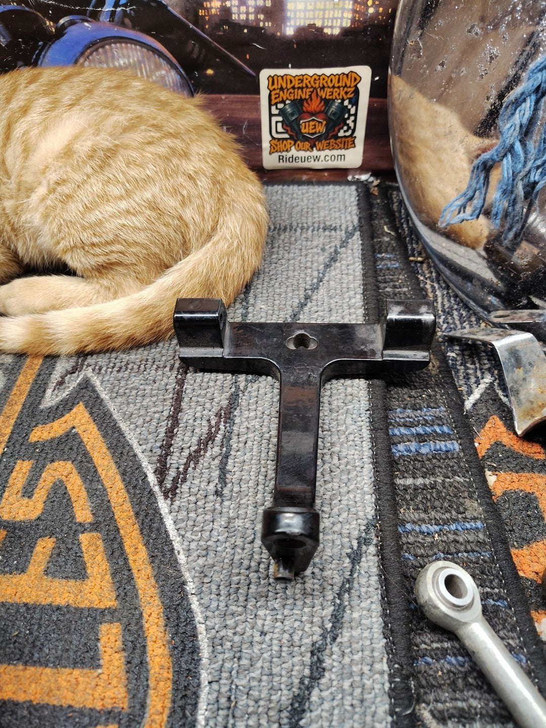 Harley FLT Touring Models Passenger Footboard Support (OEM, 1993-07)