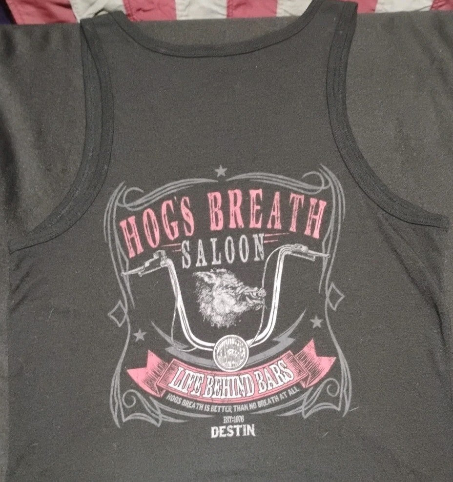 Hogs Breath Saloon Destin Women's Tank Top S/M Biker 