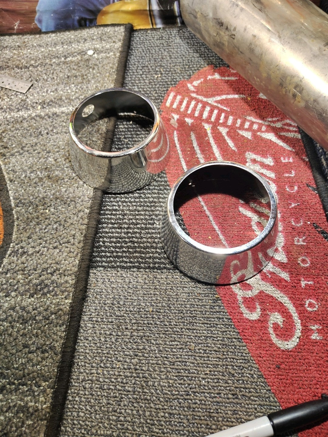 NOS Harley Davidson Hap Jones Speedometer Tachometer Upper Housing 2 Each - NEW