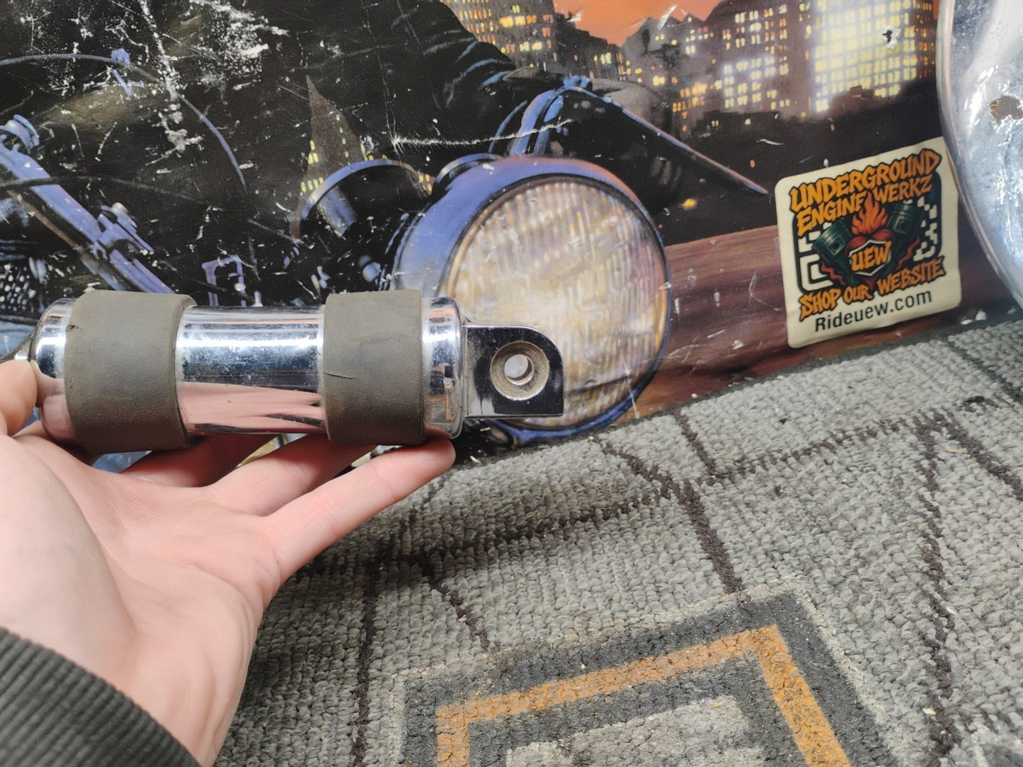 Big Dog Motorcycles OEM ROULETTE full foot peg RHS 2004-2011 PASSENGER TOE GRIP
