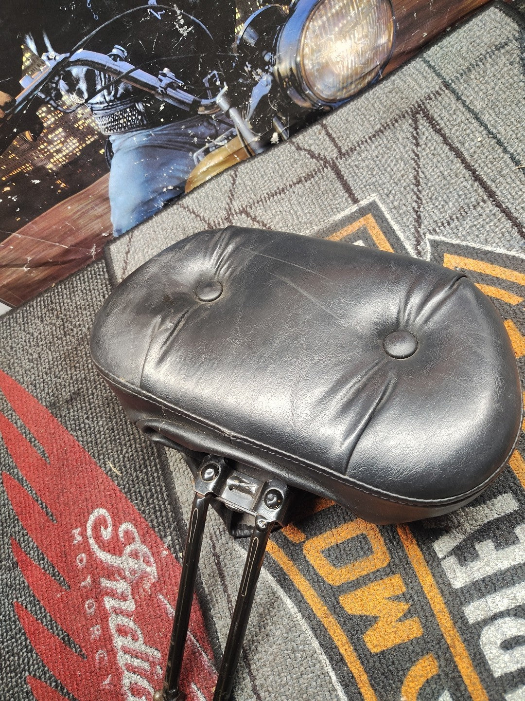 88-22 Harley Touring Front Seat Backrest Pad OEM 52572-09A ST1552