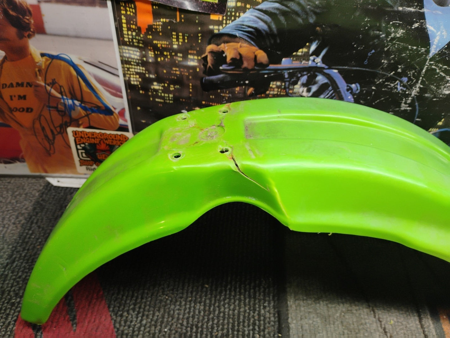 KAWASAKI FRONT FENDER 1992-2004 KX80 KX85 KX100 KX 60 80 85 100 LIME GREEN OEM
