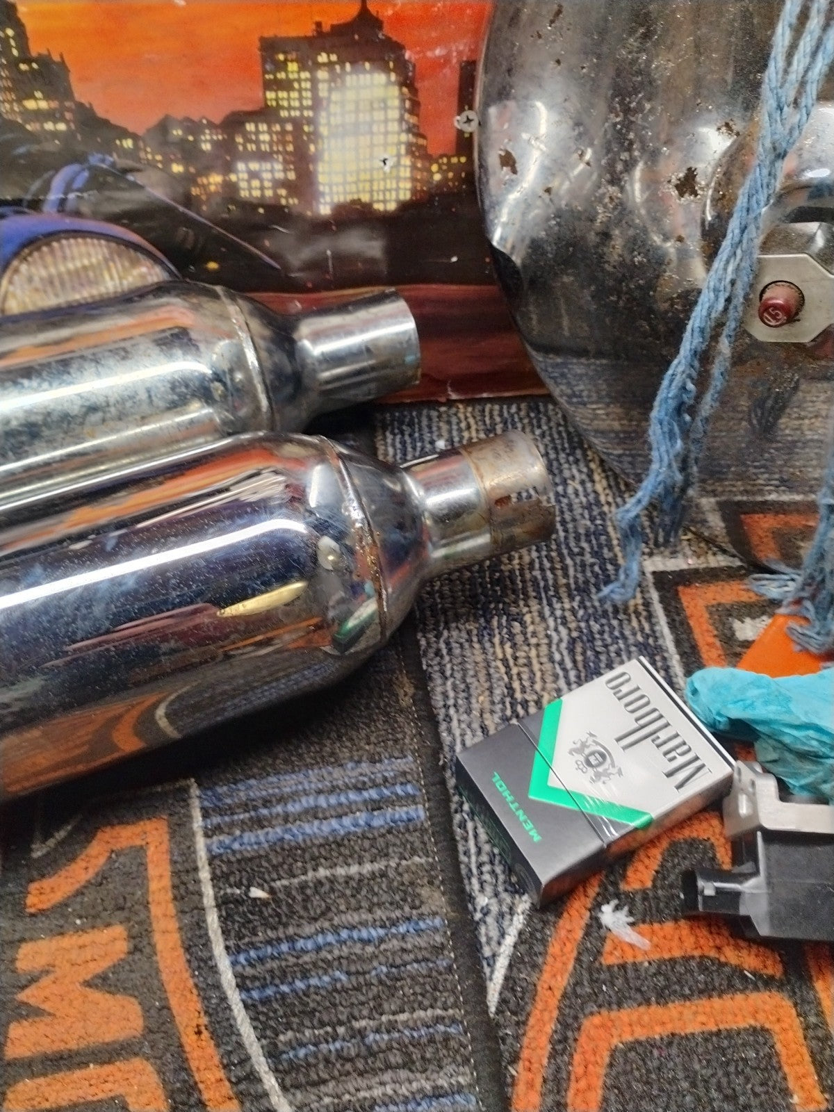 Harley Davidson FLHT Touring Exhaust Muffler 65546-98A CHROME EXHAUST PIPE 