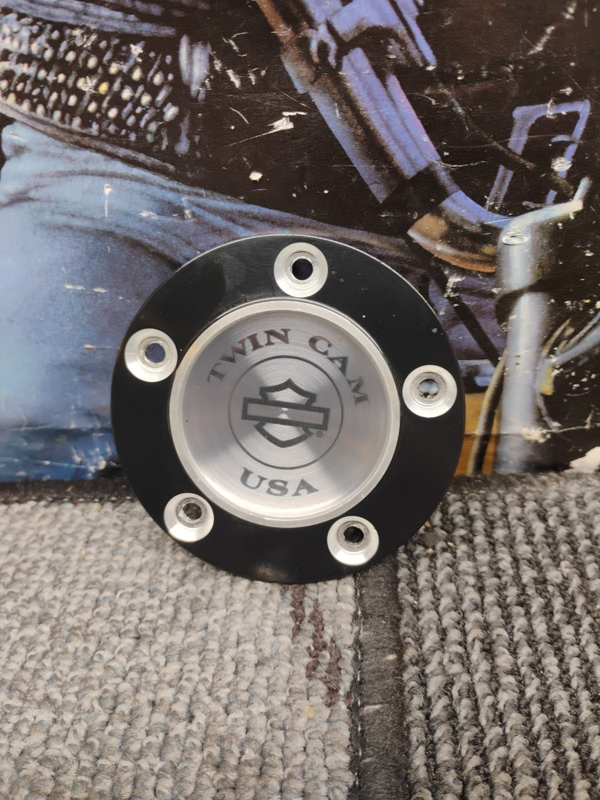 OEM Harley Original Black/Aluminum 5hole Timer Cover 1999 ^ Twin Cam 32698-02A??