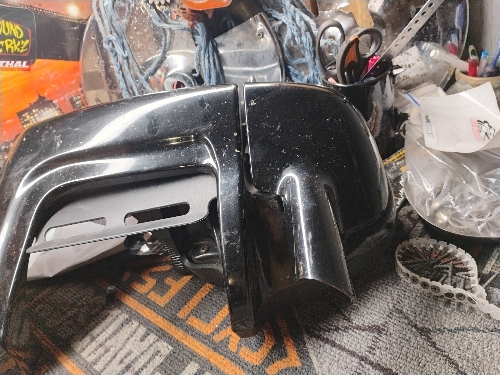 Used Pair Of Vented Lower Fairing with Glove Box for Harley Davidson Touring