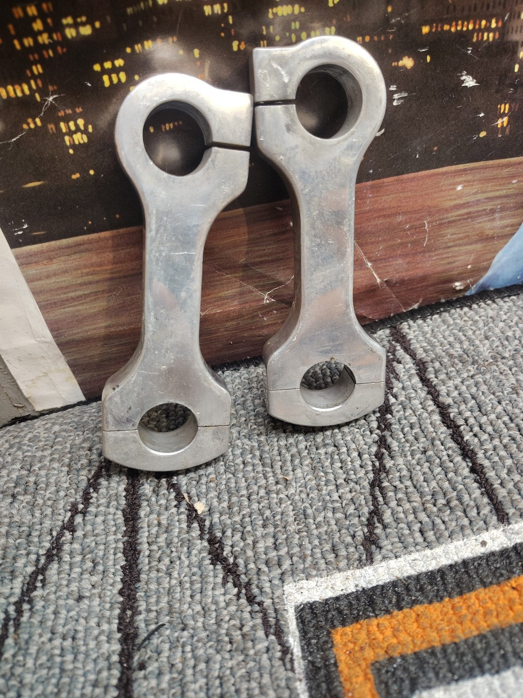  5in DOG BONE HANDLEBAR RISERS HARLEY KNUCKLEHEAD PANHEAD SHOVELHEAD 